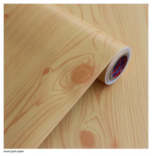 Features of wood grain paper