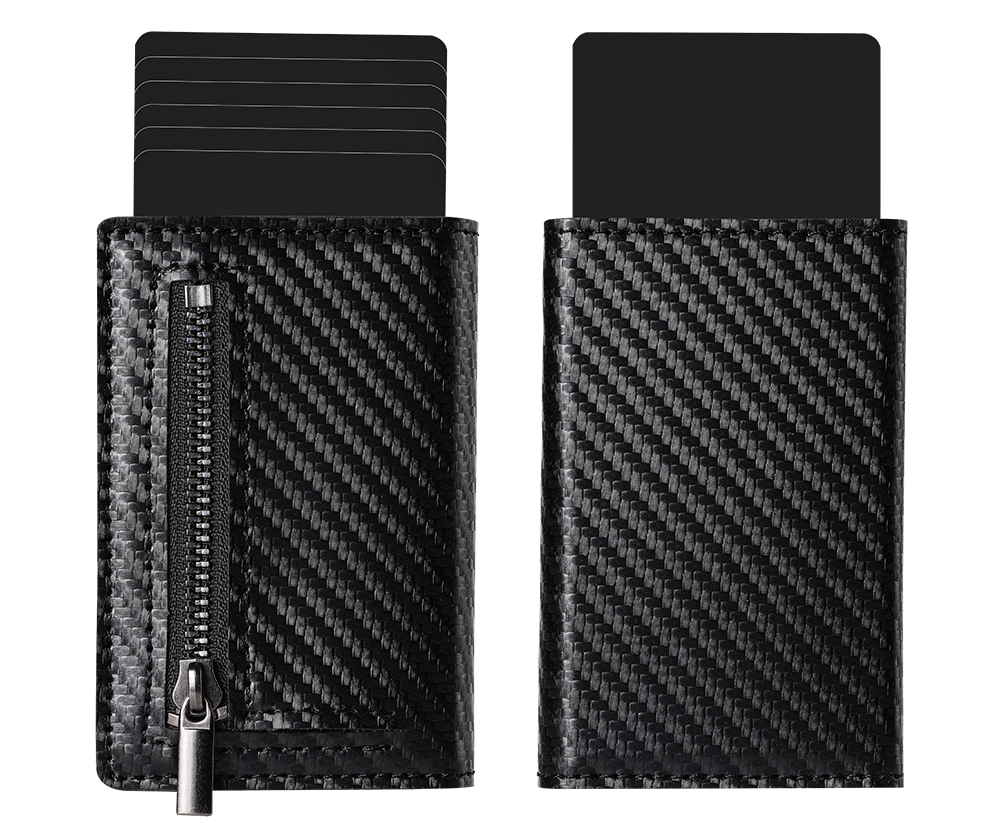 Carbon Fiber and Leather Wallets