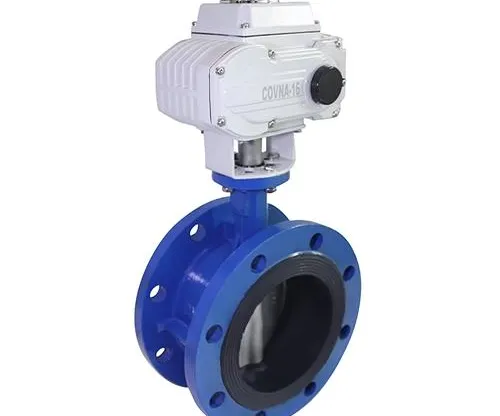 COVNA Cast Iron HK60D-F Flange Electric Butterfly Valve