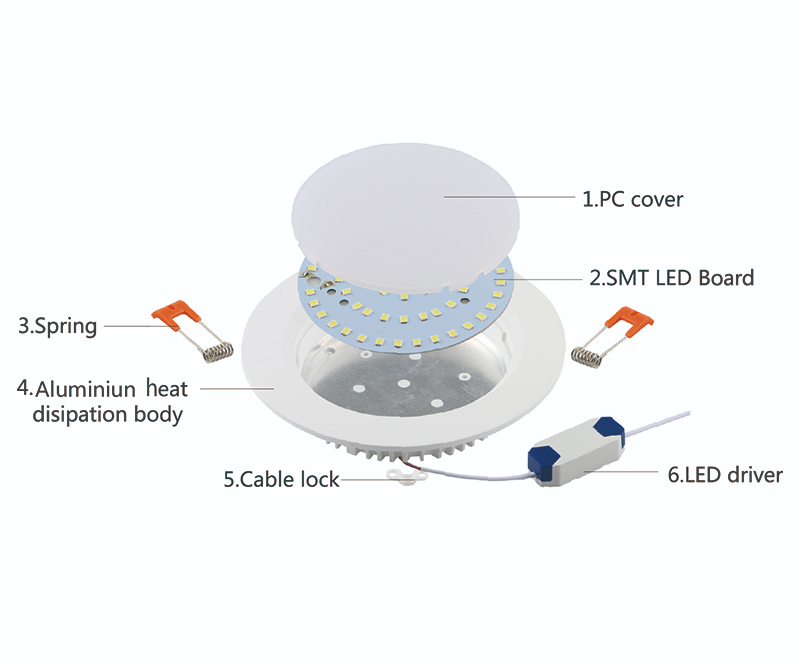 Kadiled High Power 50w 60w 80w Led Down Light