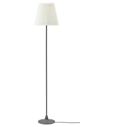 Floor Lamp In Living Room | Metal Floor Lamp With Mdf Tray Table