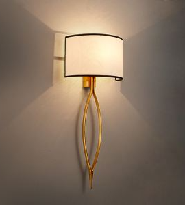Wall Sconces Farmhouse Style | Bronze And Brass Rattan Shade Plug-in Wall Sconces Lamp