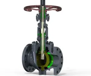 Rising stem ball valve
