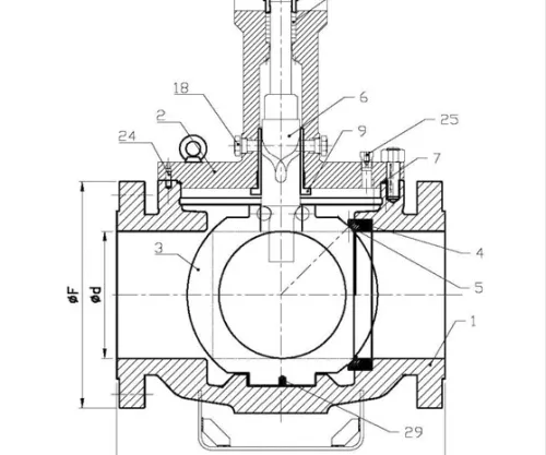 Non-contact Rising Stem Ball Valve