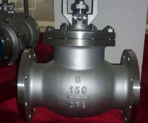 The closing principle of the globe valve