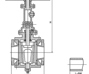 Unique L-shaped groove structure of orbital plug valve