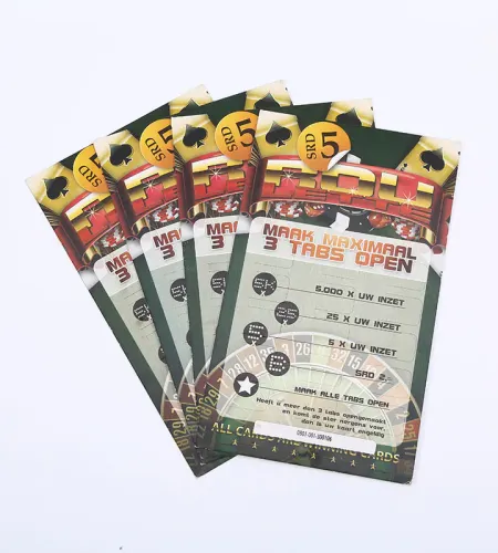 custom lottery tickets durable