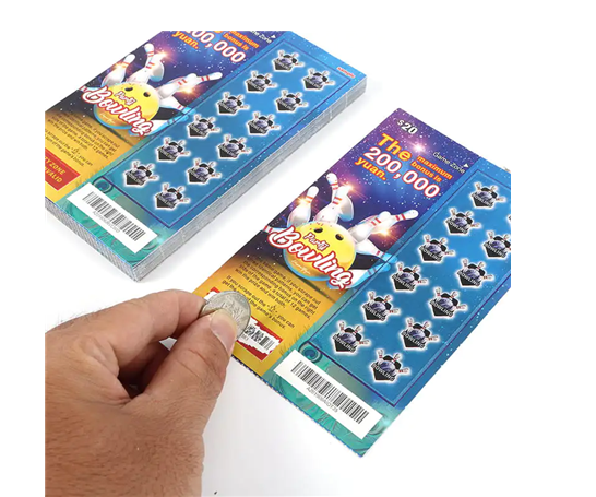 Manufacturing process of fan-fold lottery tickets