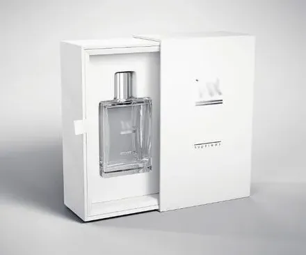 What are the design features of the perfume box?