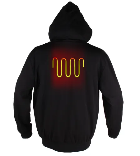 Oversize street wear black heated hoodies for casual wearing and sporting