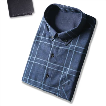 5V USB Men's Long Sleeve Heated Checkered Shirt