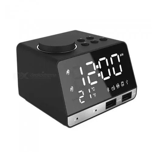 Bluetooth Speaker With Clock Radio | Bluetooth Speaker With Digital Clock