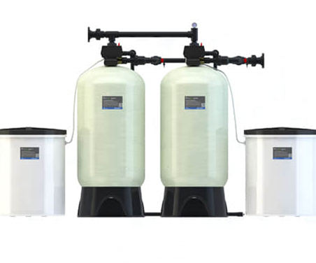 How does an automatic water softener work?