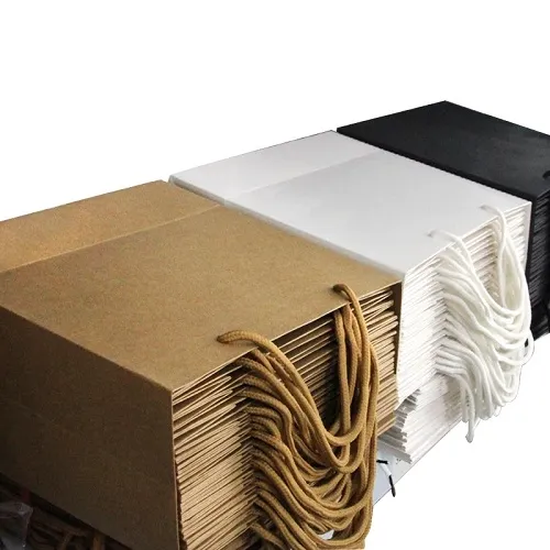 Black Paper Shopping Bag | Modern Paper Shopping Bag
