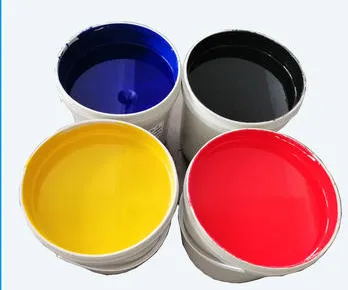 What type of bonding material does water based ink have?