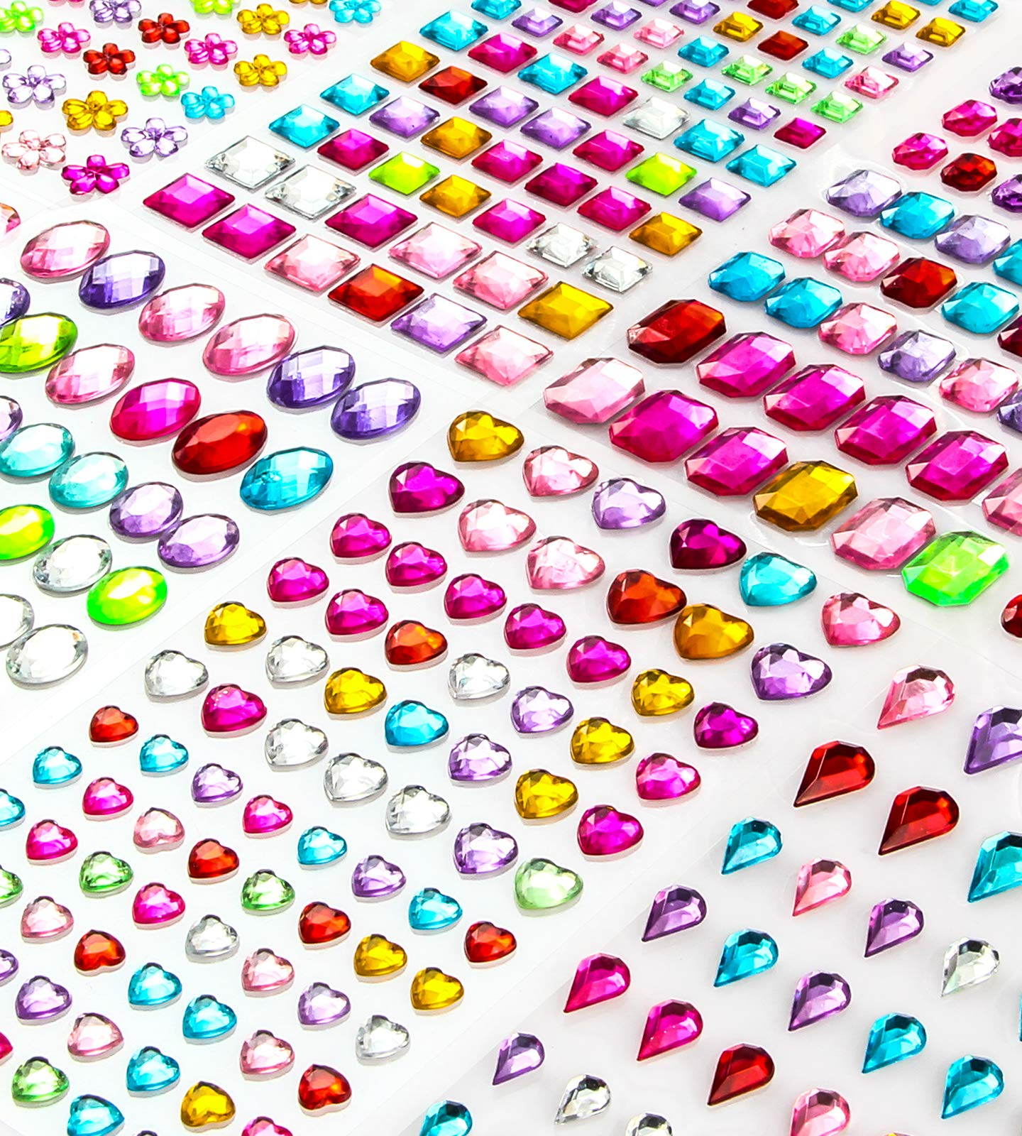 Artesanía de pegatinas de gemas | Pegatinas de gemas de cristal
