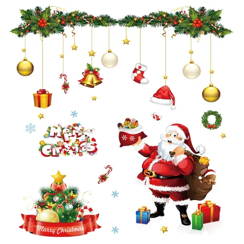 Aukščiausios kokybės kalėdinis lipdukas, linksmų kalėdinių lipdukų dizainas