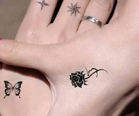 Correct use steps of tattoo stickers