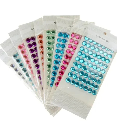 Artesanía de pegatinas de gemas | Pegatinas de gemas de cristal
