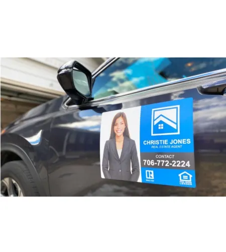 Business Logo Car Magnets | Custom Oval Car Magnets