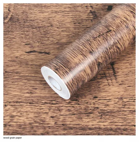 Features of wood grain paper