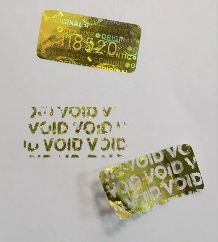 Fashion Void Tamper Evident Holographic Label | Void Tamper Evident Holographic Label Printing
