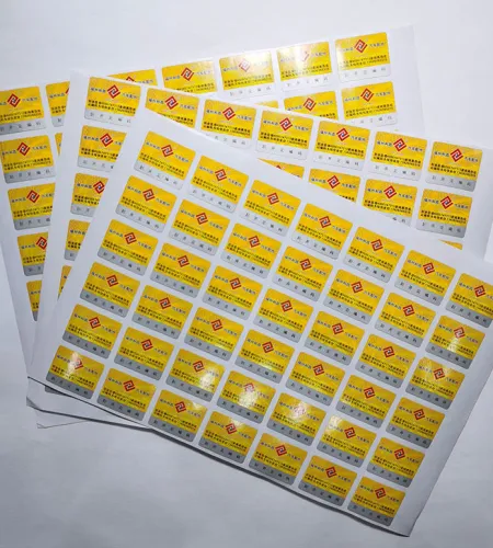 Laser Hot Stamping Security Stickers | Secure Packaging Security Stickers