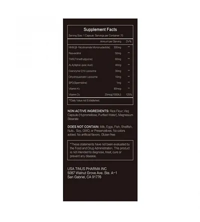 Efficient Price Of Nmn Supplement | Price Of Nmn Supplement