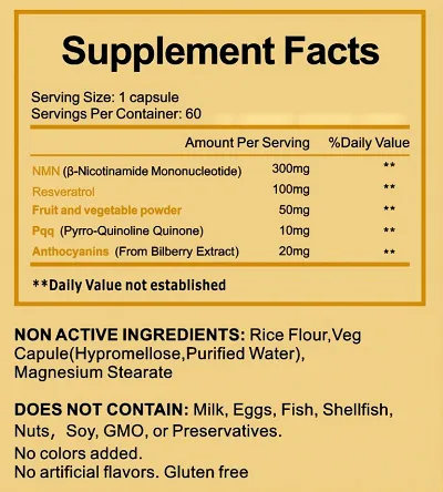 High Quality Nmn Supplement Products | Pure Natural Nmn Supplement