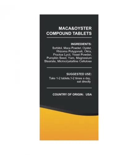 Detailed Introduction Maca Oyster Tablets