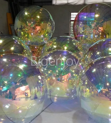 Inflatable Sphere Mirror Ball | Silver Inflatable Mirror Ball