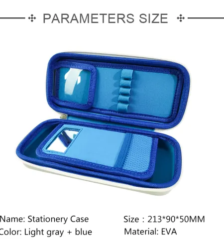 Transparent Lid for Easy Access to Your Stationery in the ABS Pencil Case