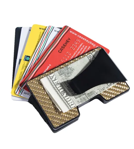 portfel z włókna węglowego | Minimalistyczny portfel Slim z włókna węglowego