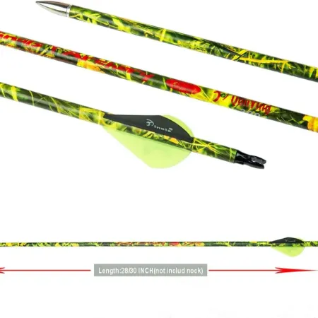 Archery Hunting Carbon Arrows for Compound reverse Bow 300 340 400 Spine 28 30 Inch Arrow Shaft