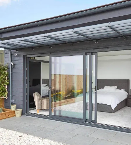 Tranquil Transitions: Noise Reduction with Aluminum Doors