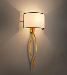 Applique in stile casale | Bronzo E Ottone rattan Shade Plug-in Applique Lamp