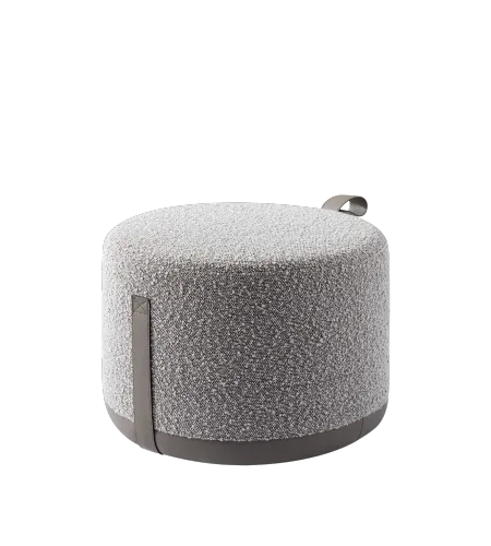 Round Upholstery Pouf | Reasonable Upholstery Pouf