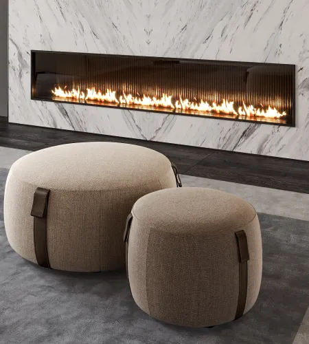 Upholstery Pouf Design | Classic Upholstery Pouf