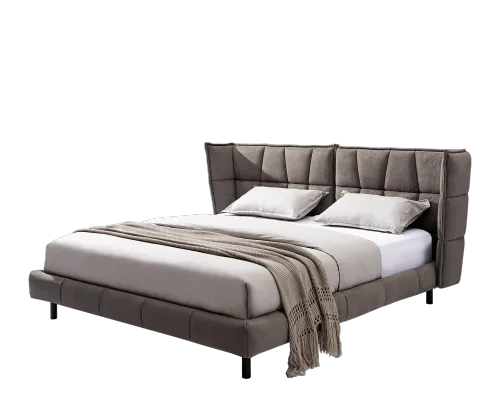 Upholstered Bed | Modern Brown Mattress