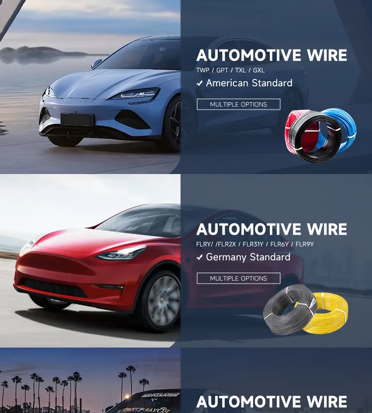 Alambre automotriz resistente a la intemperie | Alambre automotriz de bajo voltaje