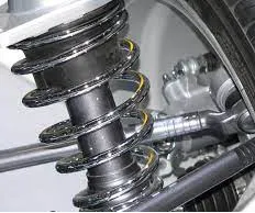 What material are the shock absorber springs made of?