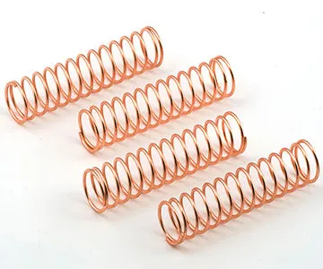 Steel is a commonly used spring material.