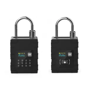 IP67 Smart Digital Alarm Padlock Smart keypad password keyless combination Lock GPS Padlock