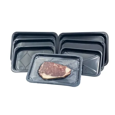 Black PP Vacuumed Skin Packaging Trays