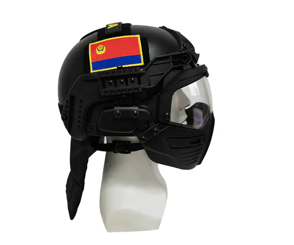 Casque de communication demi-masque pliable, lumière serpentine à trois Casque de communication demi-masque pliable, lumière serpentine à trois