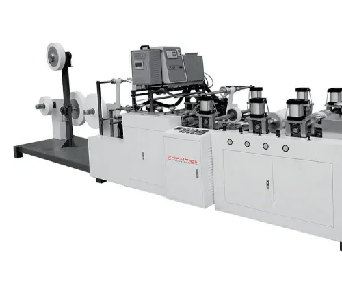The working principle of paper bag gluing machine