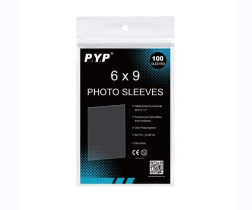 How can photo sleeves help with organization and storage of large photo collections?