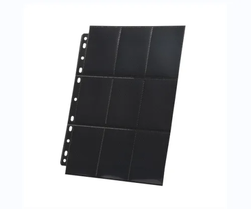 Our 9 Pocket Pages protectors made of clear premium plastic, acid free, no toxic, no PVC.