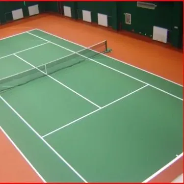 O que é um piso de quadra de tênis?