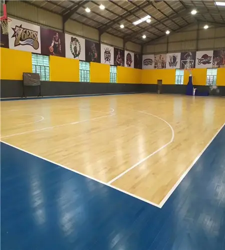 تصميم أرضية كرة السلة وأبعادها